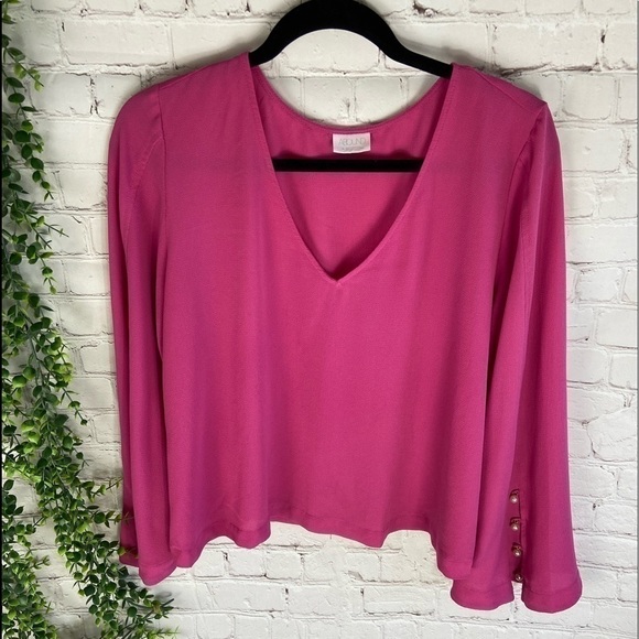 Abound Women's Pink Peasant Style Blouse XL - Picture 1 of 3